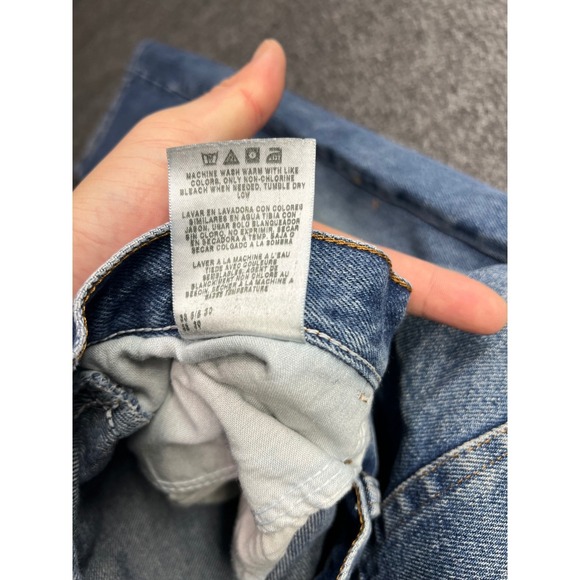 Rustler Jeans Mens 32x30 Blue Regular Fits 32x26 Straight Denim Workwear 87619PW - Picture 8 of 16